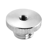 Maxbell Mic Stand Adapter 1/4" Female to 5/8" Male Silver for Microphone Stand