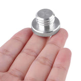 Maxbell Mic Stand Adapter 1/4" Female to 5/8" Male Silver for Microphone Stand