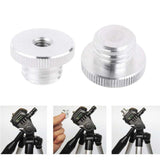 Maxbell Mic Stand Adapter 1/4" Female to 5/8" Male Silver for Microphone Stand