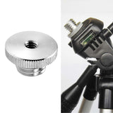 Maxbell Mic Stand Adapter 1/4" Female to 5/8" Male Silver for Microphone Stand