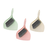 Maxbell Mini Dustpan and Brush Set Hanging Hole Design Household for Cabinets Office Green