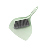 Maxbell Mini Dustpan and Brush Set Hanging Hole Design Household for Cabinets Office Green
