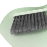 Maxbell Mini Dustpan and Brush Set Hanging Hole Design Household for Cabinets Office Green
