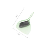 Maxbell Mini Dustpan and Brush Set Hanging Hole Design Household for Cabinets Office Green