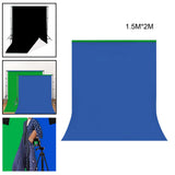 Maxbell Collapsible Screen Backdrop Wrinkle Resistant for Studio Video Recording 2mx3m Blue Green