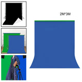 Maxbell Collapsible Screen Backdrop Wrinkle Resistant for Studio Video Recording 2mx3m Blue Green
