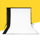 Maxbell Collapsible Screen Backdrop Wrinkle Resistant for Studio Video Recording 2mx3m White Black