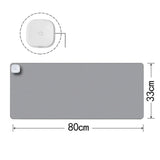 Maxbell Maxbell Heated Desk Mat Shut Off Constant Temperature for Table Desktop Office Light Gray