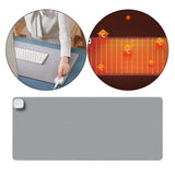 Maxbell Maxbell Heated Desk Mat Shut Off Constant Temperature for Table Desktop Office Light Gray
