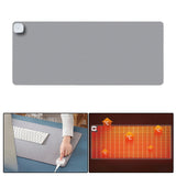 Maxbell Maxbell Heated Desk Mat Shut Off Constant Temperature for Table Desktop Office Light Gray