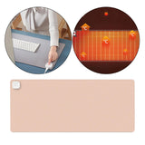 Maxbell Maxbell Heated Desk Mat Shut Off Constant Temperature for Table Desktop Office Pink