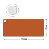 Maxbell Maxbell Heated Desk Mat Shut Off Constant Temperature for Table Desktop Office Orange