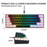 Maxbell Gaming Keyboard PC Keyboard Multifunctional Portable Ergonomic for PC Office