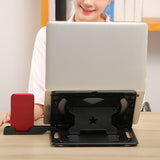 Maxbell Laptop stand Desk Laptop Riser with 360° Rotating Base Foldable Portable Black