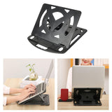 Maxbell Laptop stand Desk Laptop Riser with 360° Rotating Base Foldable Portable Black