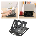 Maxbell Laptop stand Desk Laptop Riser with 360° Rotating Base Foldable Portable Black