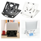 Maxbell Laptop stand Desk Laptop Riser with 360° Rotating Base Foldable Portable Black