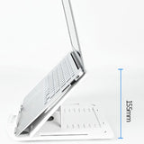 Maxbell Laptop stand Desk Laptop Riser with 360° Rotating Base Foldable Portable White