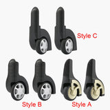 Maxbell 2x Swivel Caster Wheels Suitcase Traveling Repair DIY Outdoor Luggage Wheel StyleA