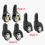 Maxbell 2x Swivel Caster Wheels Suitcase Traveling Repair DIY Outdoor Luggage Wheel StyleA