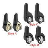 Maxbell 2x Swivel Caster Wheels Suitcase Traveling Repair DIY Outdoor Luggage Wheel StyleA