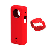 Maxbell Protective Cover with Silicone Anti Fingerprint Shockproof for Action Camera red