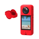 Maxbell Protective Cover with Silicone Anti Fingerprint Shockproof for Action Camera red