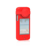 Maxbell Protective Cover with Silicone Anti Fingerprint Shockproof for Action Camera red