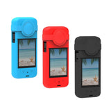 Maxbell Protective Cover with Silicone Anti Fingerprint Shockproof for Action Camera red