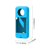 Maxbell Protective Cover with Silicone Anti Fingerprint Shockproof for Action Camera blue