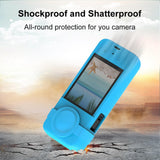 Maxbell Protective Cover with Silicone Anti Fingerprint Shockproof for Action Camera blue