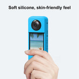 Maxbell Protective Cover with Silicone Anti Fingerprint Shockproof for Action Camera blue