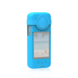 Maxbell Protective Cover with Silicone Anti Fingerprint Shockproof for Action Camera blue