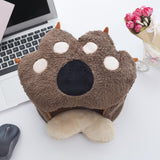 Maxbell USB Heating Mouse pad Warmer with Wrist Rest for Working Gaming Men Light Brown