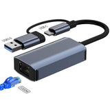 Maxbell USB Ethernet Adapter Type c Lightweight USB 3.0 Port for Laptop PC