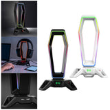 Maxbell Headset Holder Desktop Desktop Display Shelf Desk Gaming for All Headsets White