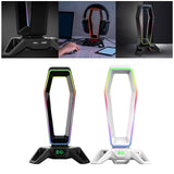 Maxbell Headset Holder Desktop Desktop Display Shelf Desk Gaming for All Headsets White