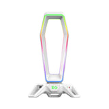 Maxbell Headset Holder Desktop Desktop Display Shelf Desk Gaming for All Headsets White