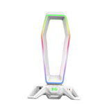 Maxbell Headset Holder Desktop Desktop Display Shelf Desk Gaming for All Headsets White