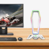 Maxbell Headset Holder Desktop Desktop Display Shelf Desk Gaming for All Headsets White