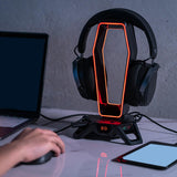 Maxbell Headset Holder Desktop Desktop Display Shelf Desk Gaming for All Headsets White