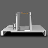 Maxbell Vertical Laptop Stand with Non Slip Silicone Pads for Tablet Width 10mm-34mm Argent