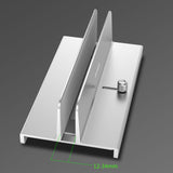 Maxbell Vertical Laptop Stand with Non Slip Silicone Pads for Tablet Width 10mm-34mm Argent