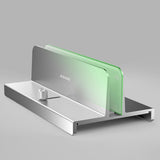 Maxbell Vertical Laptop Stand with Non Slip Silicone Pads for Tablet Width 10mm-34mm Argent