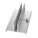 Maxbell Vertical Laptop Stand with Non Slip Silicone Pads for Tablet Width 10mm-34mm Argent
