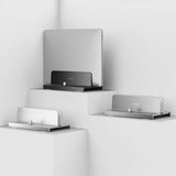 Maxbell Vertical Laptop Stand with Non Slip Silicone Pads for Tablet Width 10mm-34mm Argent