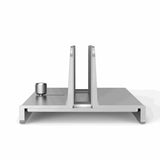 Maxbell Vertical Laptop Stand with Non Slip Silicone Pads for Tablet Width 10mm-34mm Argent