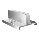 Maxbell Vertical Laptop Stand with Non Slip Silicone Pads for Tablet Width 10mm-34mm Argent