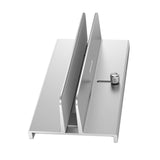 Maxbell Vertical Laptop Stand with Non Slip Silicone Pads for Tablet Width 10mm-34mm Argent