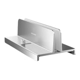 Maxbell Vertical Laptop Stand with Non Slip Silicone Pads for Tablet Width 10mm-34mm Argent